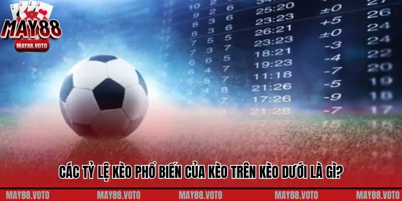 Các tỷ lệ kèo phổ biến trong cá cược bóng đá của kèo trên kèo dưới là gì?